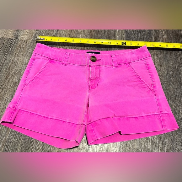 AE MIDI Stretch Shorts American Eagle Outfitters Pink Size 4 - Picture 6 of 7